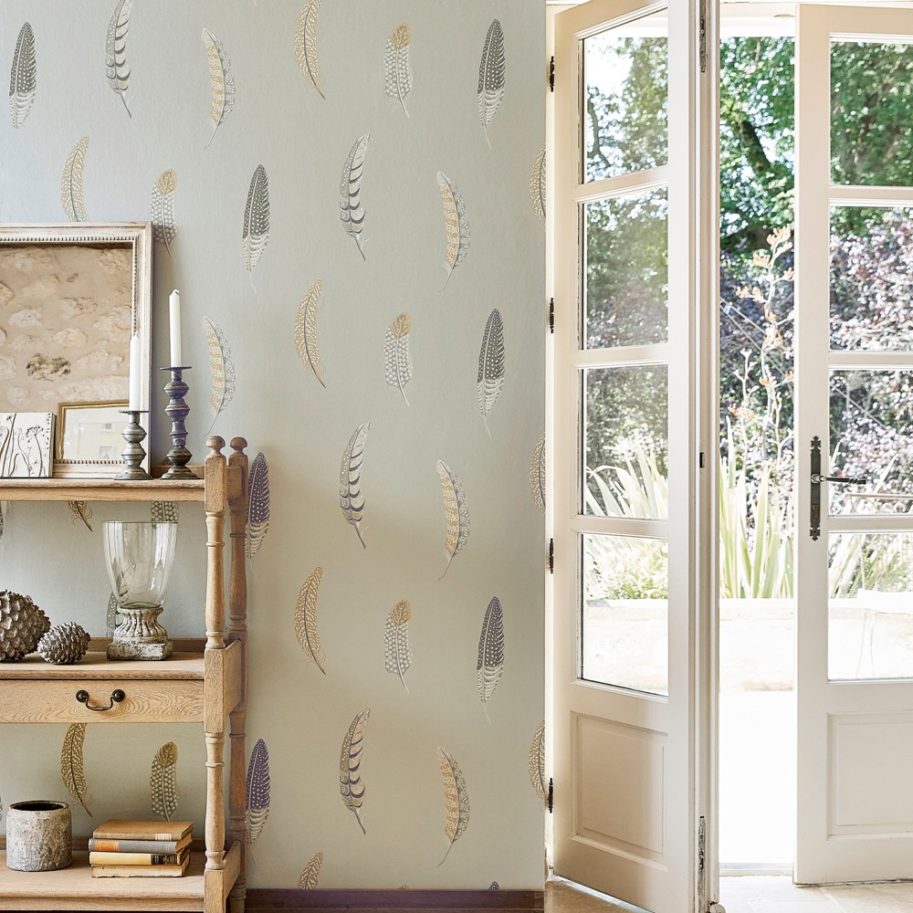 Lismore Wallpaper 216605 by Sanderson in Silver Grey